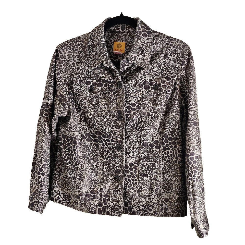 Ruby Rd. Women's Jacket Button Up Front Pockets A… - image 1